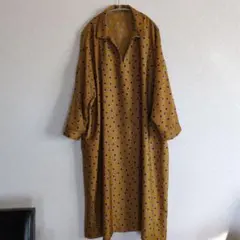 ドット柄ワンピース ロングワンピース