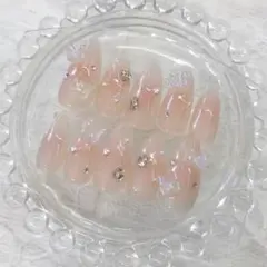 ネイルチップ 蝶々 チークネイル