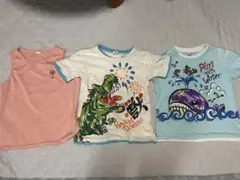 140 Tシャツセット 男の子　龍　海　ノースフェイス