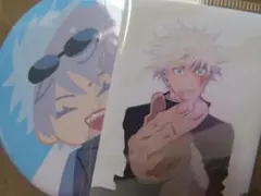 ★匿名配送★呪術廻戦 懐玉玉折 五条スクエア缶バッジスタンド／セガラッキーくじ