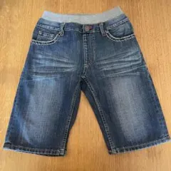 150cm★ダメージジーンズ　デニム　ハーフパンツ