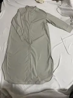 ロングシャツワンピース　ロペピクニック　ライトグリーン　M