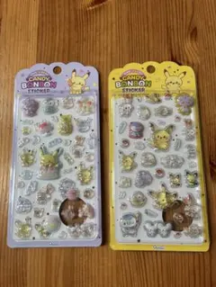 韓国限定　ポケピース　CANDY BONBON シール2枚セットのサムネイル
