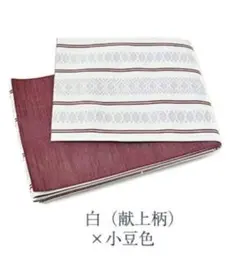 □古典高級しじら織り夏着物&浴衣□新品未使用 呉服店購入浴衣 綿麻 最