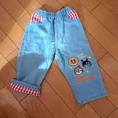 アンパンマン 刺繍デニムパンツ 80