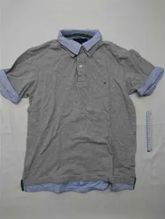 ◎トミー ヒルフィガー スリムフィット ポロシャツ グレー系 XL メンズ