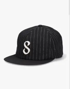 Schott ストライプ ウール キャップ エベッツフィールドキャップ 黒