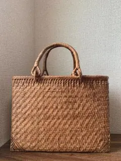 プラニー工房 竹カゴバック ブラウン巾着タイプ - メルカリ