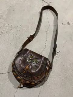 70s ミッキー マウス フェイクレザー ショルダーバッグ ヒッピーバッグ 70s ミッキー マウス フェイクレザー ショルダーバッグ ヒッピーバッグ