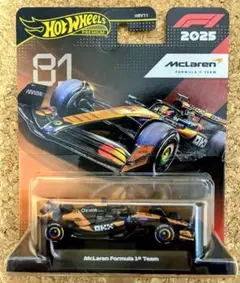 マテル ホットウィール　F1 プレミアムレース マクラーレン #81　ピアストリ
