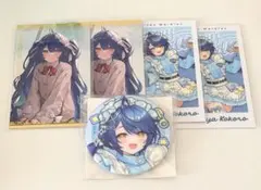 天宮こころ 誕生日グッズ箔押し缶バッジ&チェキ風カード にじさんじ