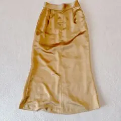 【極美品】パブリックトウキョウ ゴールド ブラウン タイトスカートのサムネイル
