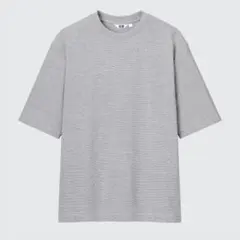 エアリズムコットンオーバーサイズTシャツ Mサイズ ボーダー