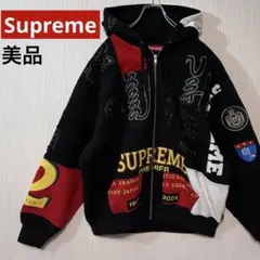 Supreme マルチロゴ 刺繍 プルオーバー パーカー ストリート系 - メルカリ