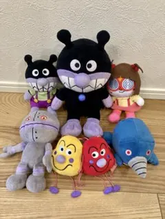 アンパンマン バイキンマン ぬいぐるみ 6点セット まとめ売り