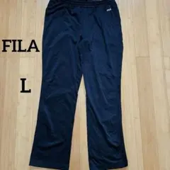 ✨一点もの✨FILA ブラック パンツ 紐あり 裾 チャック付き