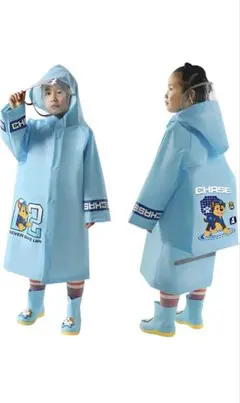 レインコート ランドセル対応 ボタン開閉可能 パウパトロール 雨具 軽量 通園