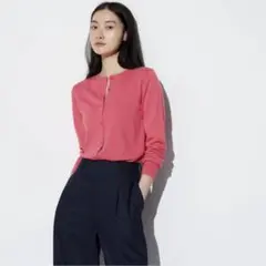 ユニクロ　UVカット　クルーネック　カーディガン