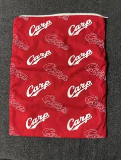 【Carp】赤ポーチ ロゴ入り　袋　入れ物