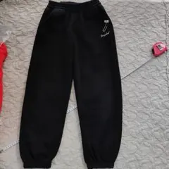 ブラックロングパンツ ポケット付き