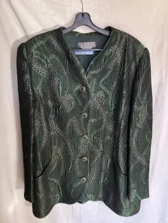 レマロン　大きなサイズ　グリーンとゴールドの華やかジャケット