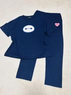 ☆新品　タグ付 MENS DISNEY ベイマックス　 パジャマ　紺色　Ｌ