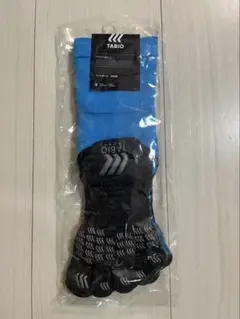 TABIO サッカーソックス 五本指ソックス 青/黒 /ターコイズブルー /S