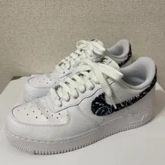 ナイキ エアフォースワン エッセンシャル ペイズリー ブラック 25cm