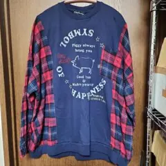 ☆drug store ☆チェック柄 ☆シャツ☆トレーナー