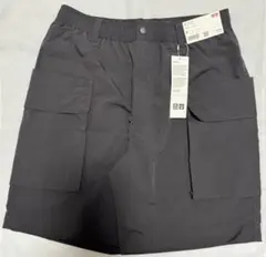大人気！ユニクロＵ パラシュートカーゴショーツ 黒（０９）Ｍ