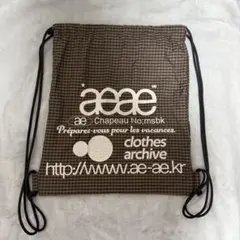 正規品】 aeae WEB LOGO DOT GYM SACK ブラック 品薄 - メルカリ