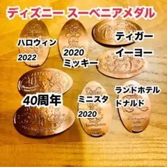 ディズニー スーベニアメダル 8枚　40周年 ミッキー ドナルド ミニスタ 他
