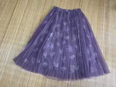 ハニーズ GLACIER 花柄 チュールプリーツスカート ピンク系 レディース