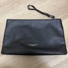【美品】ジャンニキアリーニ マルチェッラ 付属レザーポーチ ブラック