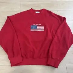 INTER FACTORY ニューヨーク刺繍トレーナー