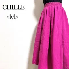 CHILLE チル　コットン混　ウエスト全面ゴム　フレアスカート　ロングスカートのサムネイル