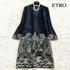 ✨美品✨ エトロ　ペイズリー柄ワンピース　ストレッチ　フレンチスリーブ　ドレス 2025年最新】エトロ ワンピースの人気アイテム - メルカリ