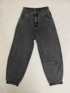 ハイウエストジーンズジョガーパンツ