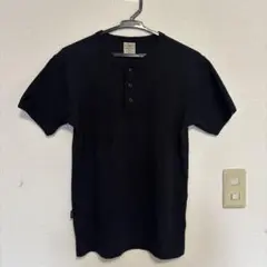 AVIREX U.S.A. ヘンリーネック 半袖Tシャツ 黒 Sのサムネイル