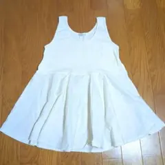 OPAQUE.CLIP ノースリーブ チュニック ホワイト　新品　未使用のサムネイル