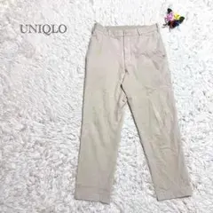 ユニクロ　スラックス　コーデュロイ風　Sサイズ　オフィスカジュアル　伸縮性抜群