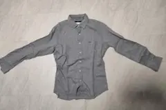 SHIPS グレー 長袖 リネン混シャツ Sサイズ