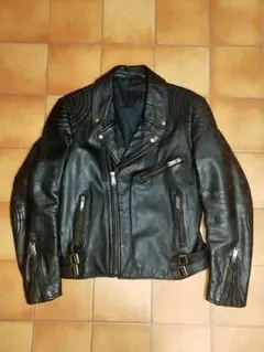 六*六様 70s 80s ダブルライダースジャケット ロンジャン シープスキン 666 ダブルライダースジャケット 36 ロンジャン