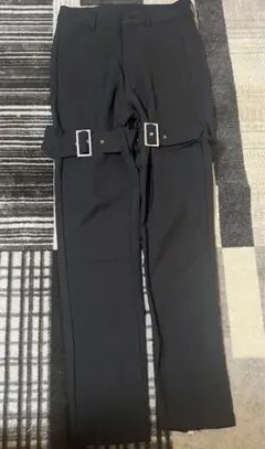 MUJI Labo 紳士　コットンキャンバス　ダブルニーパンツ 紳士M・黒 MUJI Labo 紳士 コットンキャンバス ダブルニーパンツ 紳士M・黒