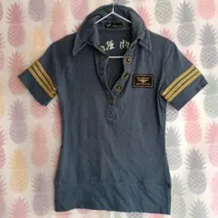 【最終値下げ】 【中古】JURIANO JURRIE 　襟ワイヤーTシャツのサムネイル