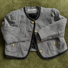 千鳥柄ジャケット 120 入学式　卒園式　お祝い