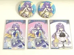 ホロライブ　ムーナ・ホシノヴァ　缶バッジ　カード　まとめ売り