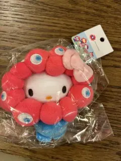 ハローキティ サンリオ 大阪万博 ミャクミャクなりきりぬいぐるみ カナビナ付