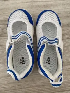 IFME 17.5cm上履き ホワイト/ブルー