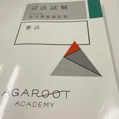 司法試験 2024 憲法 講義論集　アガルート